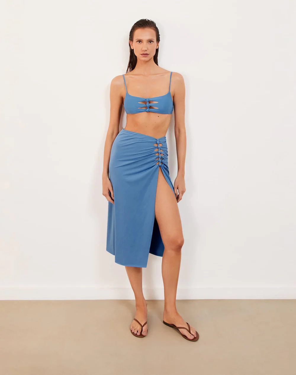 SOLID MEGAN MIDI SKIRT VIX