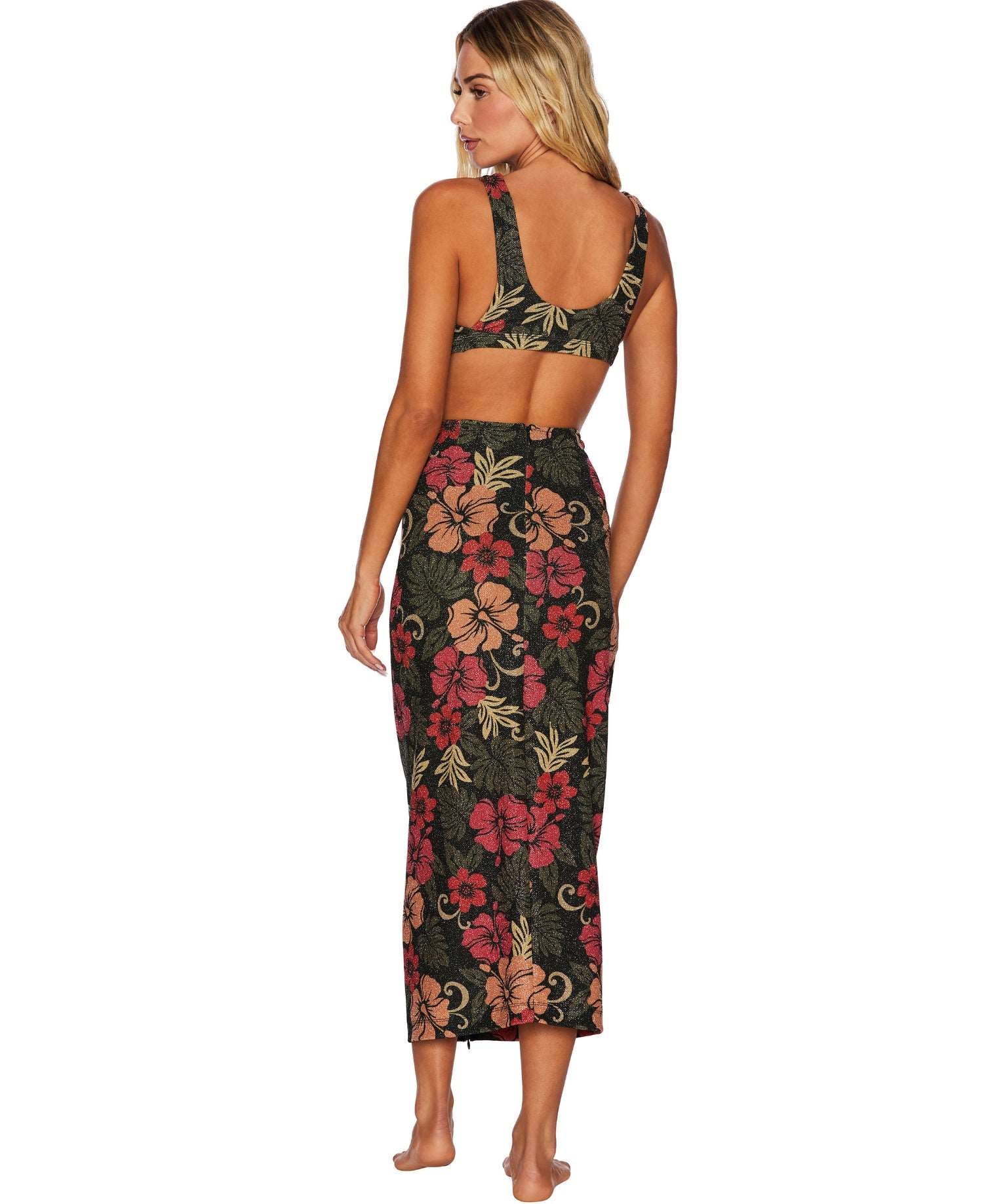 FALDA SUKI SKIRT FLORES BRILLANTES